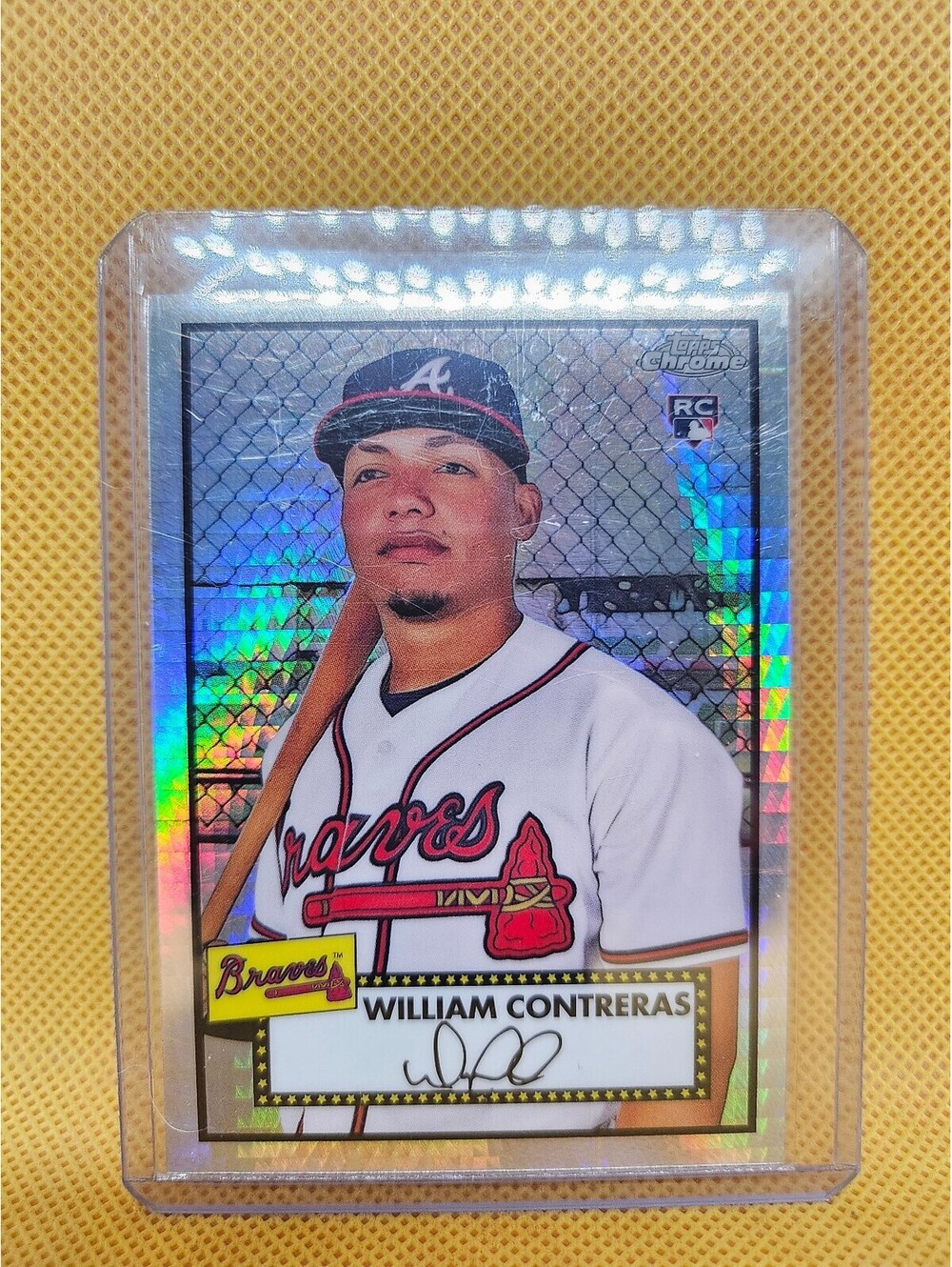 2021 TOPPS CHROME PLATINUM ANNIVERSARY #24 WILLIAM CONTRERAS REFRACTOR RC Rookie